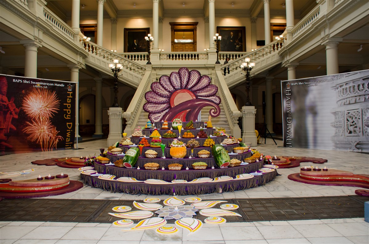 BAPS Celebrates Diwali at the State Capitol Building, Atlanta