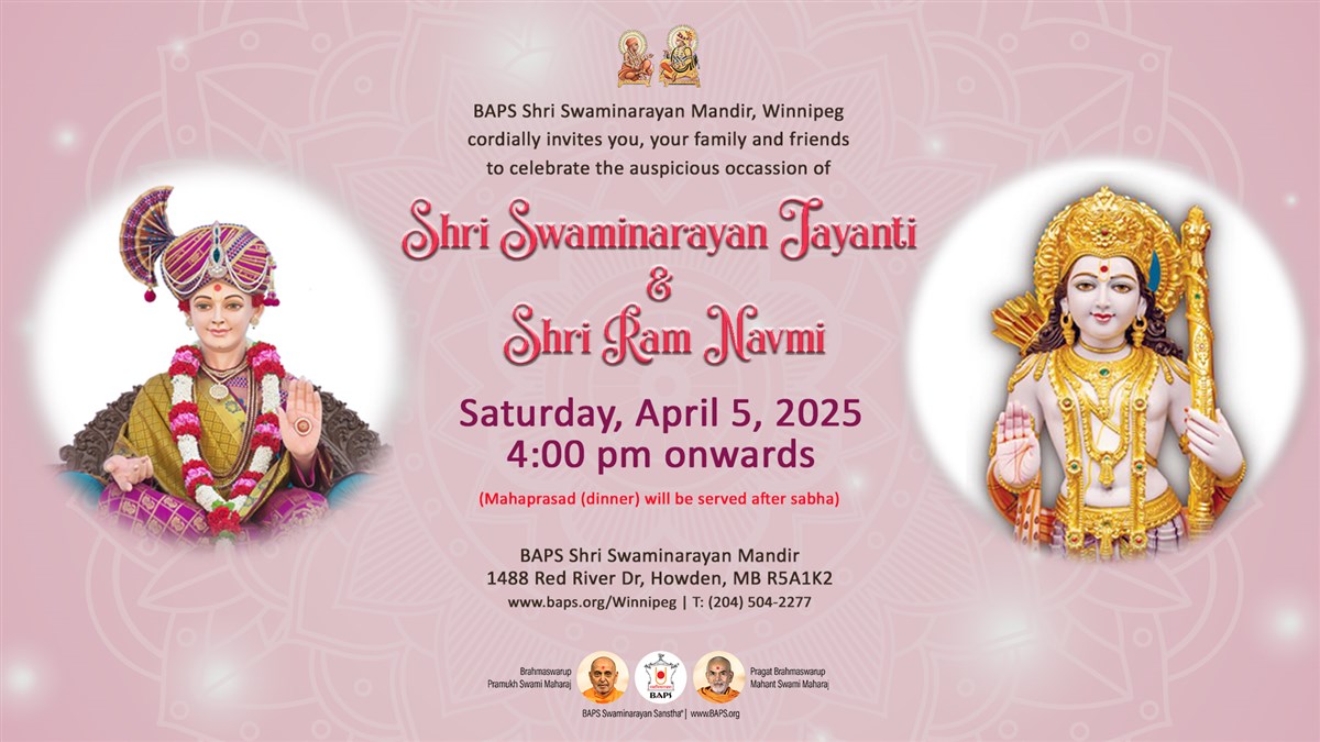 Shri Swaminarayan Jayanti & Shri Ram Navmi