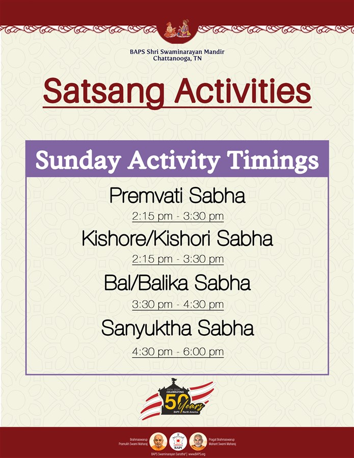 Satsang Activities