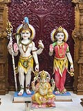 Shri Shiv-Parvati Dev and Shri Ganeshji